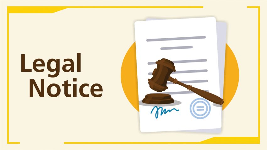 Notice Under the Consumer Protection Act